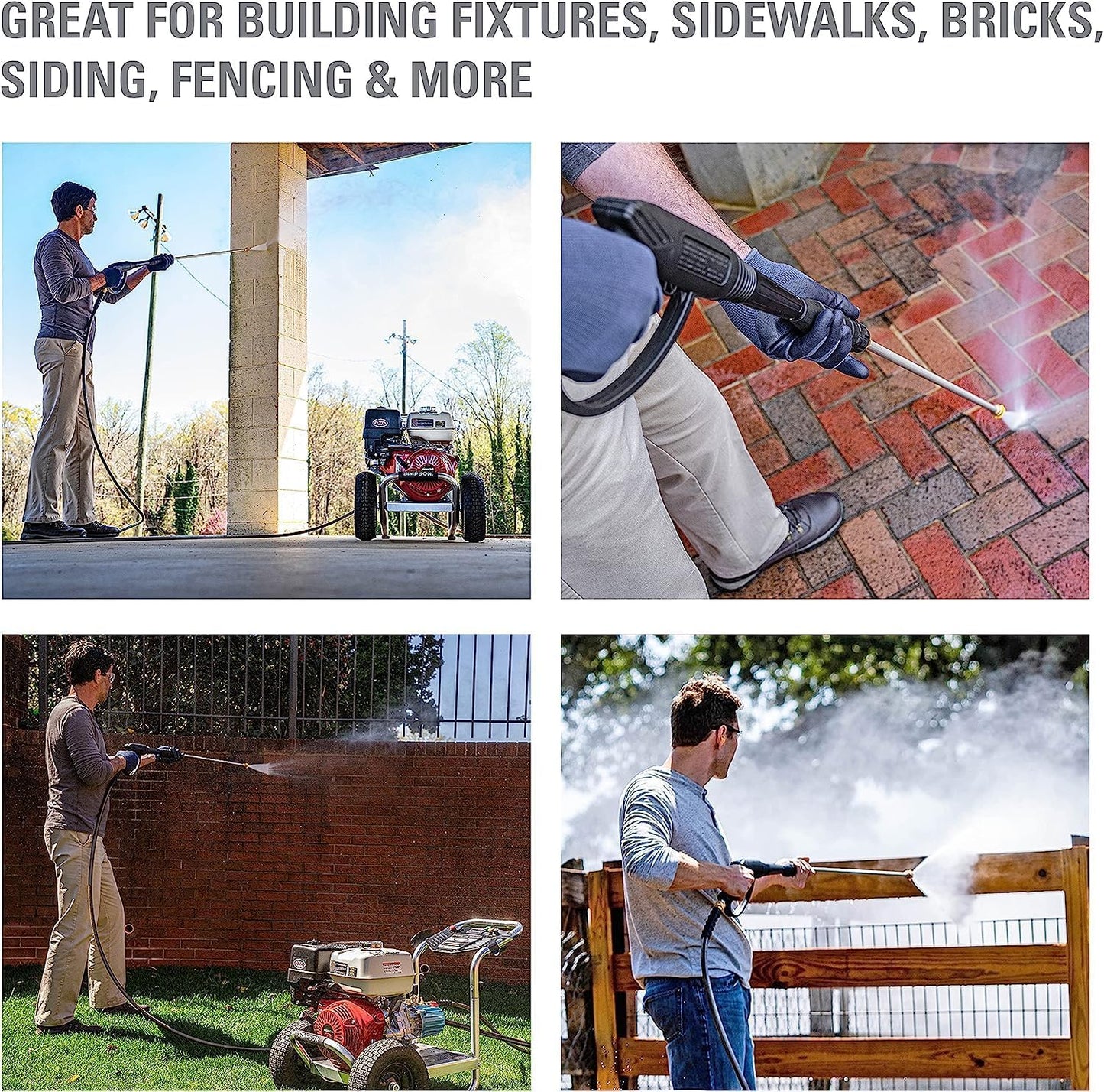 SIMPSON 4,200 PSI 4.0 GPM Gas Cold Water PowerShot Pressure Washer with Industrial Triplex Pump, Honda GX390 Engine