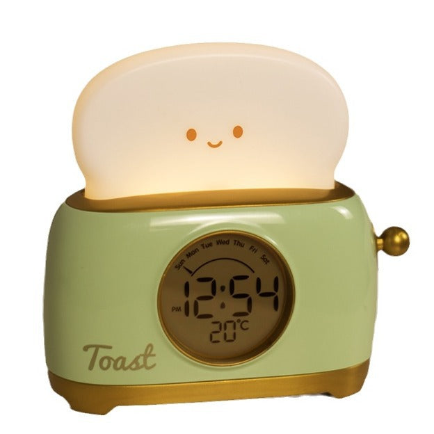 Bread Maker Alarm Clock Night Light for Students, High-Design Countdown Timer with Temperature Display and Alarm Function