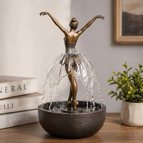 Ballet dancer fountain ornament