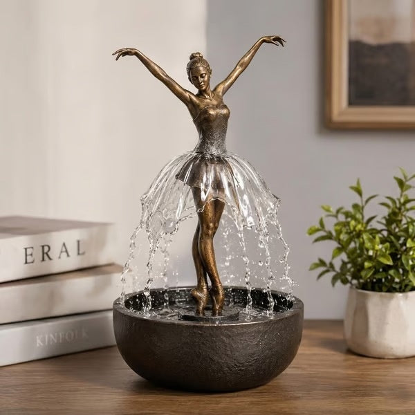 Ballet dancer fountain ornament