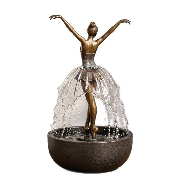 Ballet dancer fountain ornament