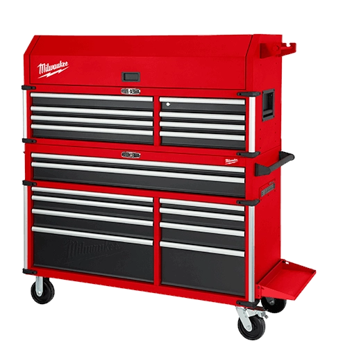 Milwaukee 56 in. 18-Drawer Tool Chest and Cabinet Combo with Electronic Keypad Lock