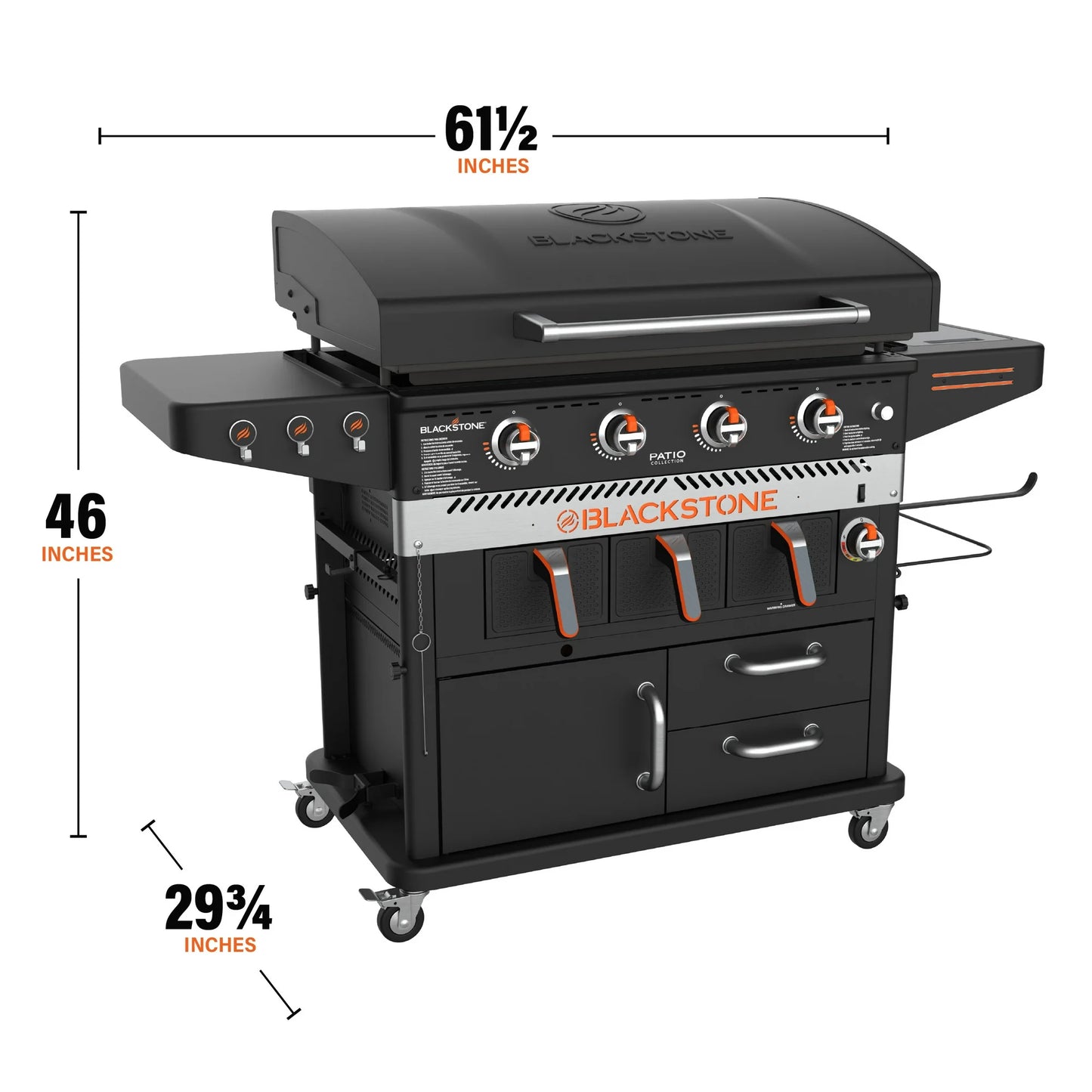 Blackstone Patio Series 4-Burner 36" Griddle with Air Fryer